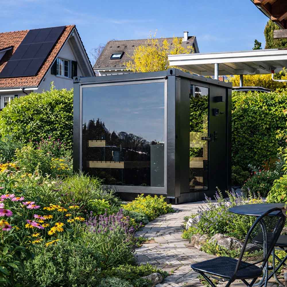 Unique Sauna – The Cube M – Die Aussensauna Unique Sauna - The Cube M - Die Aussensauna